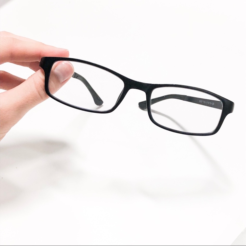 Black Rectangular Blue Light Glasses